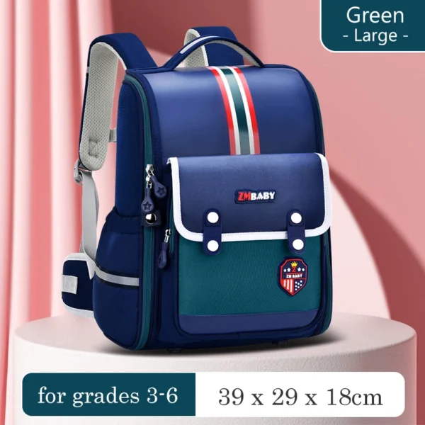 Mochila de escuela primaria de estilo británico, mochila ligera para niño, mochila de escuela primaria, bolso para niños para niñas, protección de la columna vertebral para niños - Imagen 9
