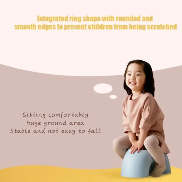 Taburete de plástico con forma de arcoíris, taburete de seguridad para niños, asiento para sala de estar, muebles de interior, taburete de juguete para niños - Imagen 4