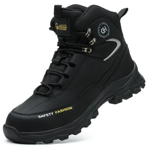 Zapatos de seguridad de protección, zapatos de seguridad indestructibles, antigolpes, antipinchazos, zapatos protectores de seguridad, botas de trabajo para senderismo para hombres - Imagen 7