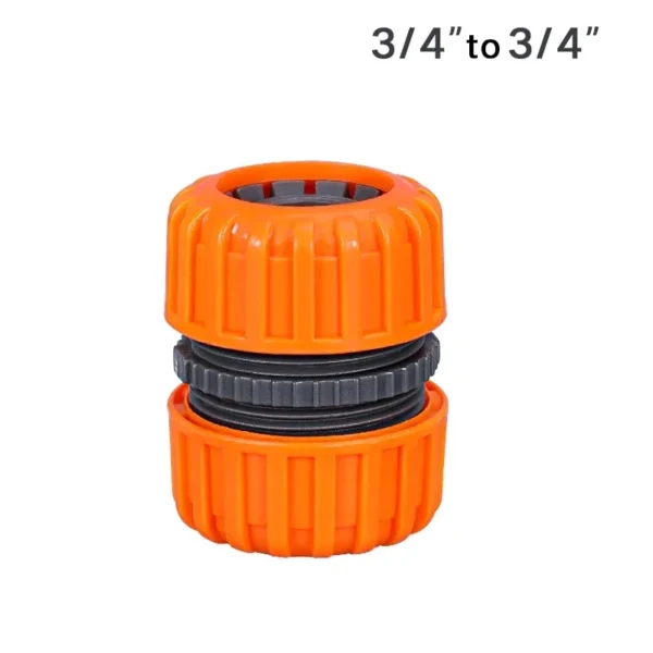 Manguera de riego de jardín, conector rápido de plástico, 1/2 ", 3/4", 1, adaptador de junta de acoplamiento macho doble, juego extensor para tubería - Imagen 8