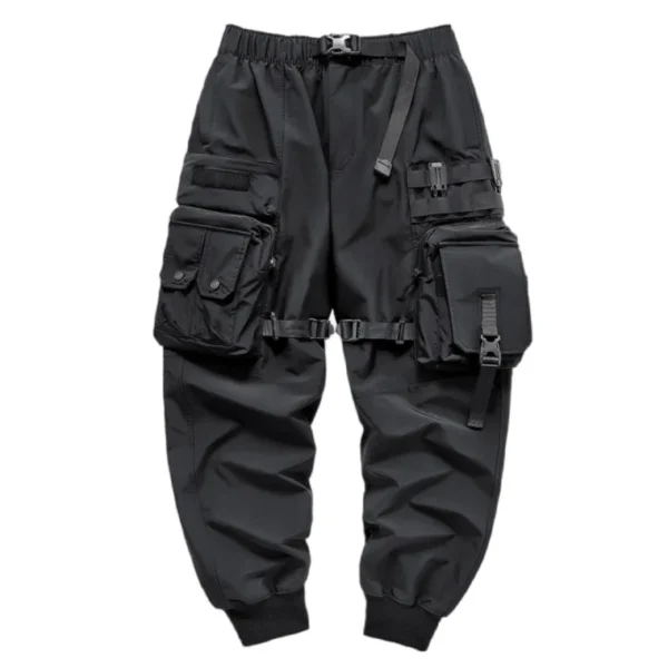 Ropa técnica táctica con cintas multibolsillos para hombre, pantalones Cargo Harajuku Punk Hip Hop, pantalones para correr, ropa de calle informal - Imagen 5