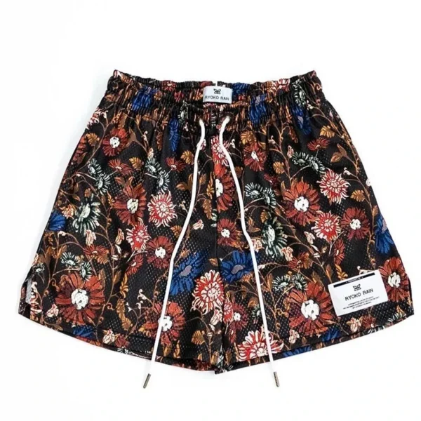 Pantalones cortos informales de verano de malla Universal para hombres y mujeres, pantalones cortos deportivos de secado rápido, pantalones cortos transpirables con cordón estampado 3d para playa - Imagen 4