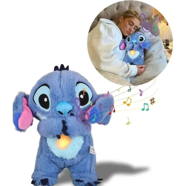Muñeco de peluche de Disney, juguete de punto, oso de peluche para dormir, música relajante, compañero de juegos, juguete de peluche ligero Kawaii para niños, regalo para niños - Imagen 6