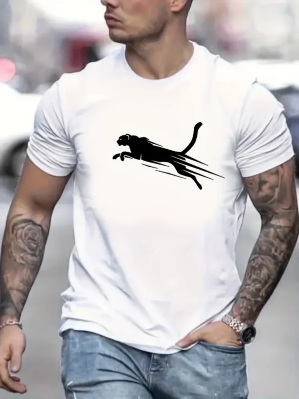 Camiseta de algodón para hombre, camiseta informal holgada con estampado de letras en inglés, Top de alta calidad para Fitness callejero, novedad de verano 100% - Imagen 2