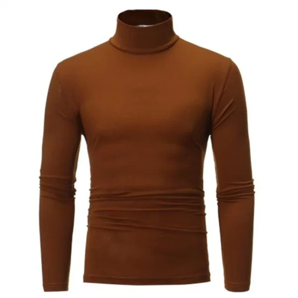 Camisa térmica Tops, ropa de primavera, , medias de otoño e invierno, camiseta de manga larga ajustada con cuello alto Ropa interior térmica para hombre - Imagen 9