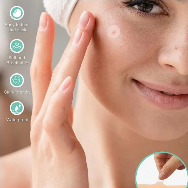Parche para espinillas acné eliminación Invisible de acné pegatinas para el cuidado de la piel corrector mancha facial herramientas de maquillaje de belleza 360 uds/600 Uds - Imagen 6