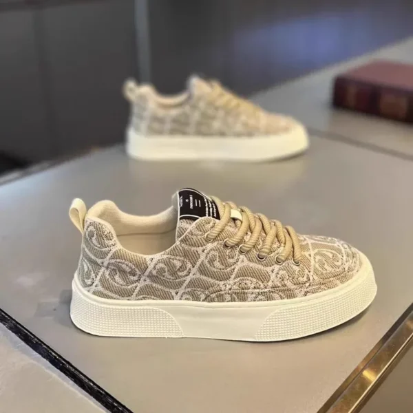 Zapatos de Skateboard para hombre, zapatillas de deporte rojas de tendencia, zapatos vulcanizados de plataforma ligera, tenis para hombre, nuevo diseñador, 2024 - Imagen 6