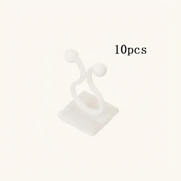 Clips de fijación para pared trepadora de plantas, Paquete de 10 Uds fijador de vid de ratán, gancho autoadhesivo, Clip Invisible para encuadernación de jardín, Clip adhesivo de pared - Imagen 7