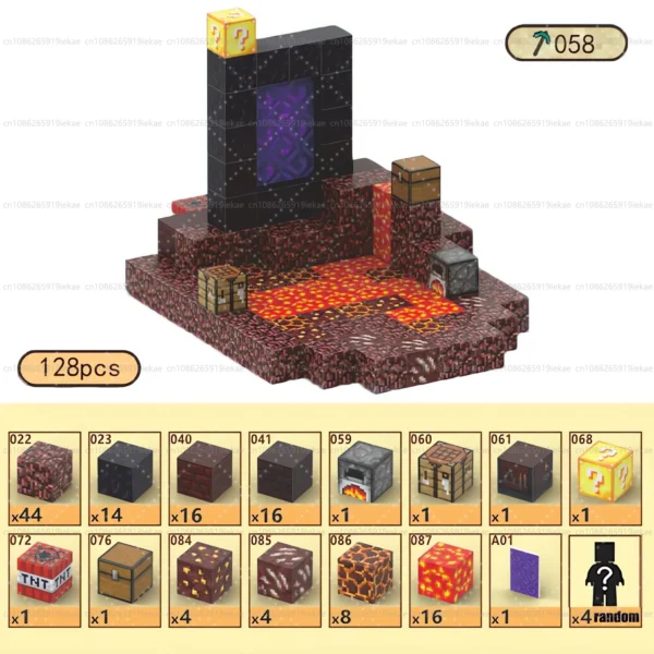 Bloques de construcción magnéticos, cubo magnético, juego de juguetes del mundo de la mina, cubos apilables sensoriales Montessori, juego de construcción, regalo de cumpleaños - Imagen 35
