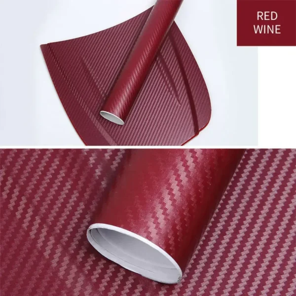 Fibra de carbono vinilo revestimiento para coche rollo de película pegatinas y calcomanías para coche accesorios de estilo para motocicleta automóviles 30cm x 127cm 3D - Imagen 13