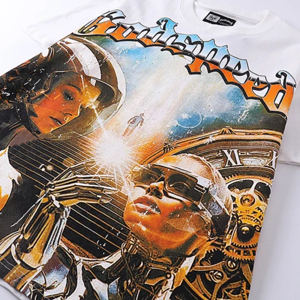 Camisetas Godspeed moda americana de venta al por menor estampado manga corta GOD SPEED Top - Imagen 4