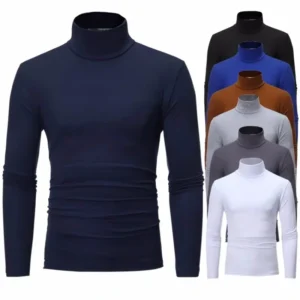 Camisa térmica Tops, ropa de primavera, , medias de otoño e invierno, camiseta de manga larga ajustada con cuello alto Ropa interior térmica para hombre