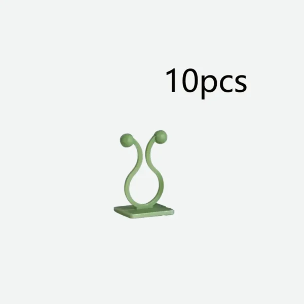 Clips de fijación para pared trepadora de plantas, Paquete de 10 Uds fijador de vid de ratán, gancho autoadhesivo, Clip Invisible para encuadernación de jardín, Clip adhesivo de pared - Imagen 6