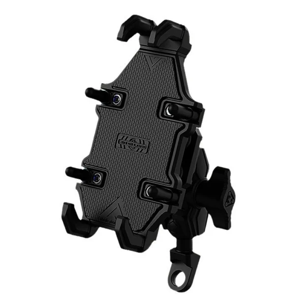 Soporte negro a prueba de golpes para teléfono de motocicleta y bicicleta, soporte antivibración para manillar, abrazadera ajustable Universal para teléfonos inteligentes - Imagen 7