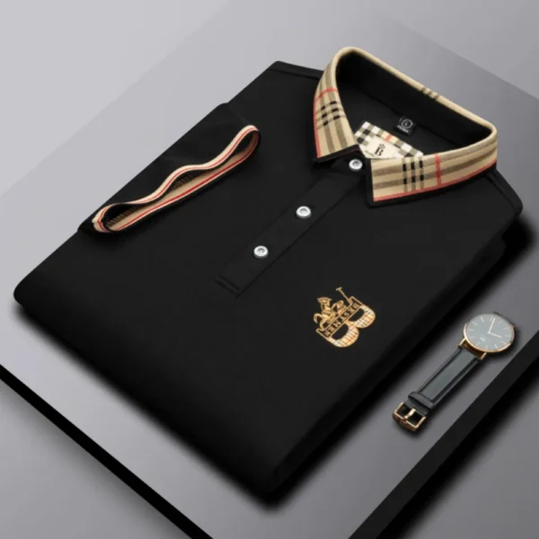 Camisa POLO de marca de lujo de manga corta para hombre, novedad de verano, diseño Jacquard, Top de Golf clásico de moda, camiseta suave y transpirable - Imagen 2
