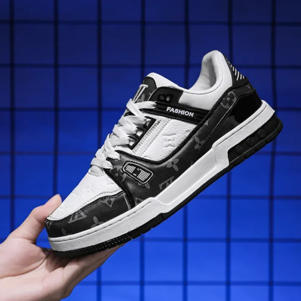 Zapatos de suela blanda transpirables para primavera, zapatos de trabajo informales, resistentes al desgaste, a la moda, fáciles de combinar, zapatos de tabla elevados, zapatos de calle para hombre - Imagen 7