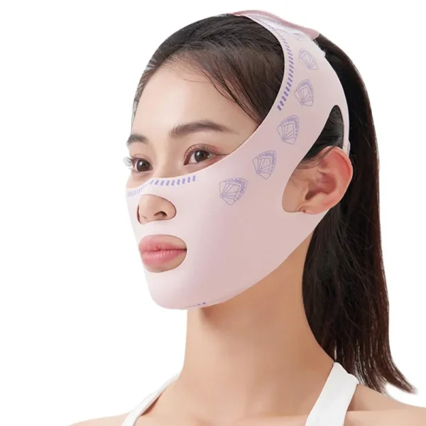 Vendaje adelgazante para mejillas y mentón, máscara moldeadora en V, estiramiento facial, banda antiarrugas, mascarilla para dormir, belleza y salud - Imagen 2