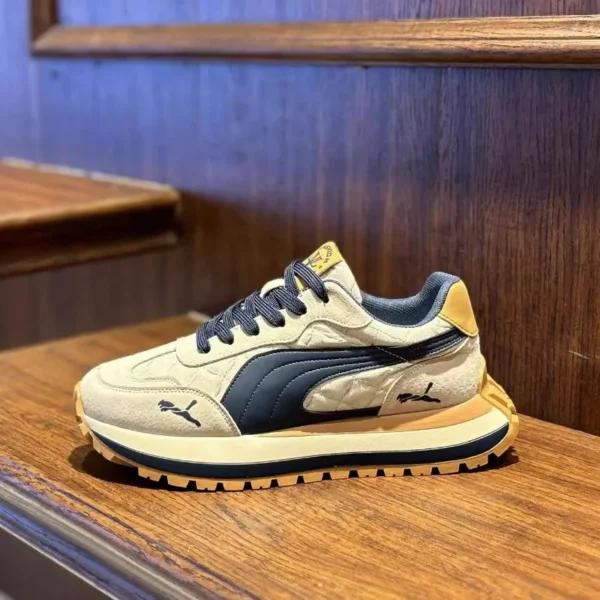 Zapatos informales, zapatos deportivos para hombre, zapatos informales de suela gruesa de verano para hombre, zapatos de tablero de moda para actividades al aire libre antideslizantes suaves y cómodos - Imagen 2