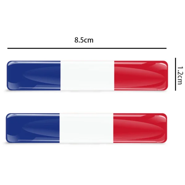 Pegatina de bandera nacional reflectante 3D, accesorios para motocicleta, calcomanía para coche, Italia británica, EE. UU., Francia, Rusia, España, Brasil, Chile, Ucrania - Imagen 6