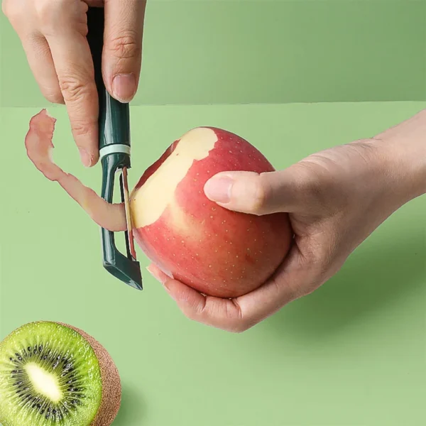 Pelador de patatas de cocina, cepillo profesional de frutas y verduras, zanahorias, melón, rallador, raspador, herramienta de cepillado para el hogar - Imagen 2