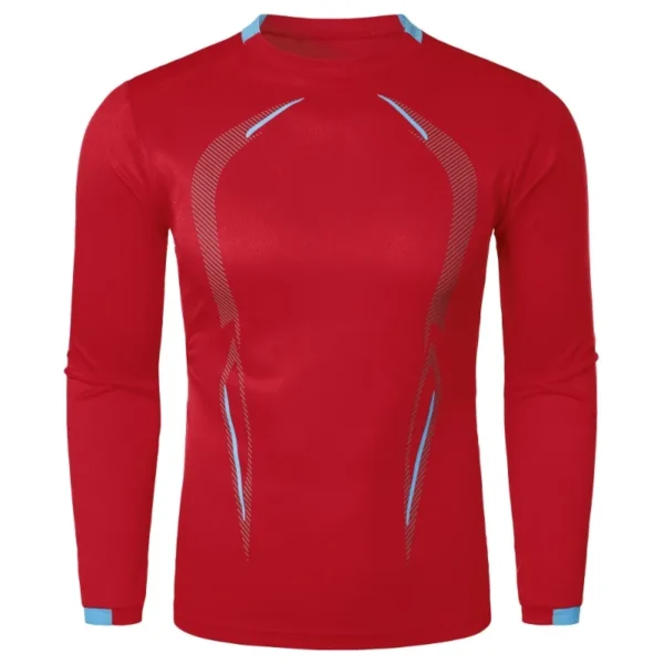 Camiseta de entrenamiento deportivo de manga larga de secado rápido para hombre, ropa de calle ligera para Fitness, camisetas transpirables de gran tamaño para hombre - Imagen 9