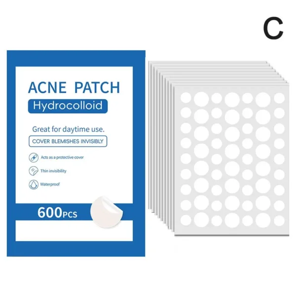 Parche para espinillas acné eliminación Invisible de acné pegatinas para el cuidado de la piel corrector mancha facial herramientas de maquillaje de belleza 360 uds/600 Uds - Imagen 7