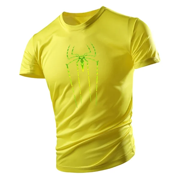 Camiseta con estampado de araña para hombre, Top de manga corta, holgado, informal, Hip-Hop, personalidad, moda de verano - Imagen 18