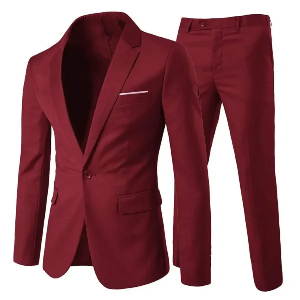 Trajes elegantes para hombre para boda, 3 piezas, 2 conjuntos de chaquetas, chaleco, pantalones, Blazers de lujo, traje clásico ajustado, traje Formal completo 2024 - Imagen 14