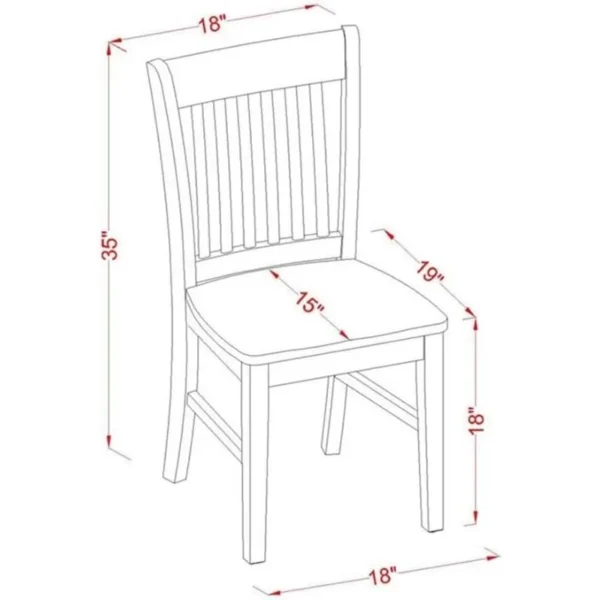 Juego de muebles de comedor de 7 piezas consta de una mesa de cocina ovalada con hoja de mariposa y 6 sillas de comedor, 42 x 60 pulgadas - Imagen 6