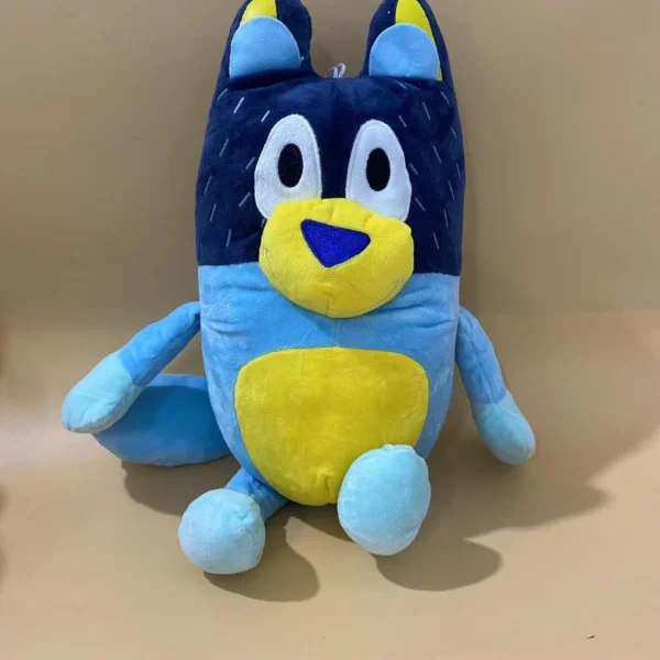 Juguetes de peluche familiares-animales de perro de dibujos animados muñecos de peluche suaves perfectos para regalos de cumpleaños y Navidad 17/28/40 cm Bluey & Bingo - Imagen 8