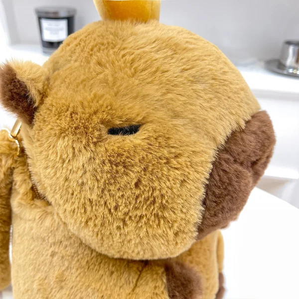 Muñeca de peluche Kawaii, mochila de felpa de capibara, bolso para niños, bolso de hombro de juguete, Mini mochila, bolsos, regalos para novia - Imagen 4