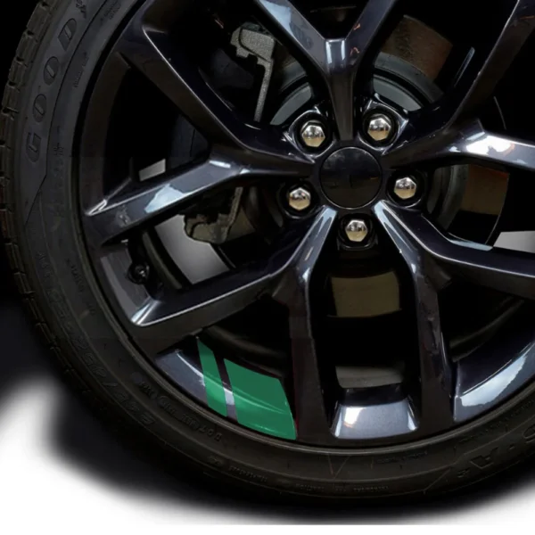 Calcomanías reflectantes para cubo de rueda de coche, cubierta resistente, accesorio Exterior, decoración de coche, pegatinas para Dodge Chrysler Jeep, 6 uds. - Imagen 8