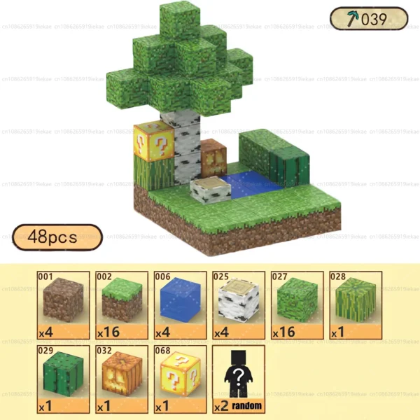 Bloques de construcción magnéticos, cubo magnético, juego de juguetes del mundo de la mina, cubos apilables sensoriales Montessori, juego de construcción, regalo de cumpleaños - Imagen 24