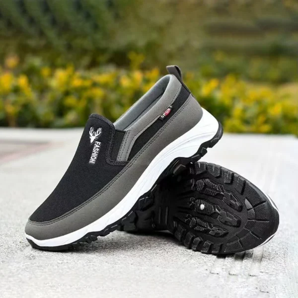 Zapatos náuticos Penny para hombre, zapatillas deportivas transpirables, ortopédicas, planas, sin cordones, para actividades al aire libre, senderismo y caminar - Imagen 3