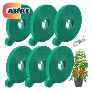 Cinta de jardín, brida para cables de nailon para plantas, flores, cultivo, escalada, soporte reutilizable para plantas, sujetador de gancho y bucle, accesorios de jardín