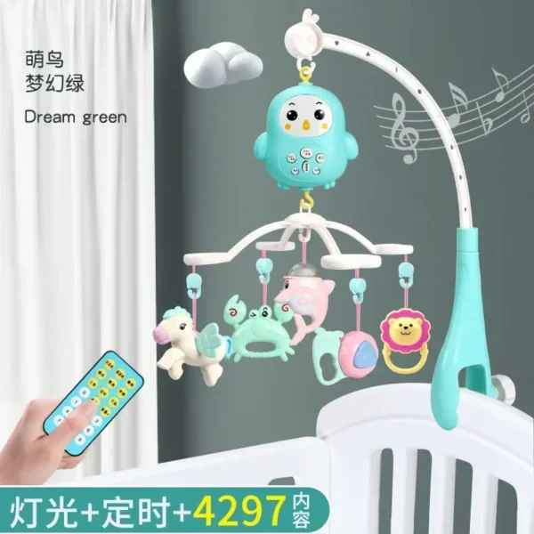 Sonajeros móviles para cuna de bebé, juguetes educativos musicales, carrusel de campana para cama, juguete infantil para bebé de 0 a 12 meses para recién nacidos, juguete para niños pequeños - Imagen 7