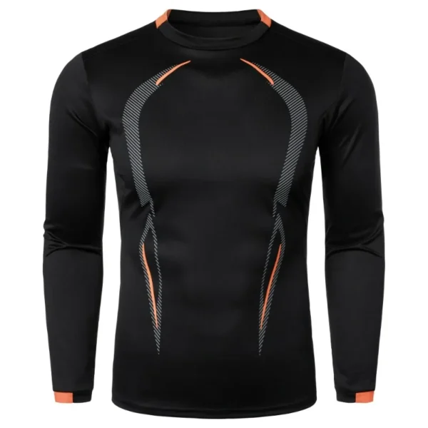 Camiseta de entrenamiento deportivo de manga larga de secado rápido para hombre, ropa de calle ligera para Fitness, camisetas transpirables de gran tamaño para hombre - Imagen 2