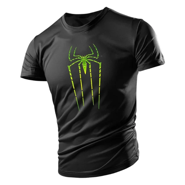 Camiseta con estampado de araña para hombre, Top de manga corta, holgado, informal, Hip-Hop, personalidad, moda de verano - Imagen 21