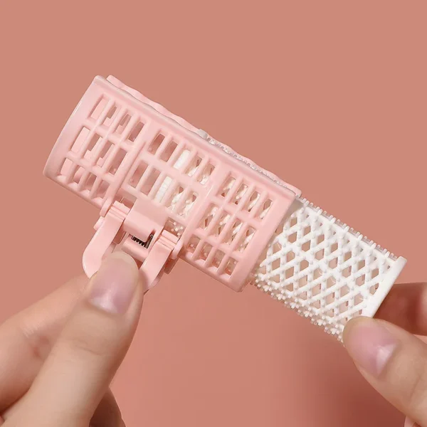 Rizador de pelo con Clip rulos de pelo rosa Clip sin calor plástico sin calor rizos sin calor herramientas para rizar el cabello Cabello 2 uds - Imagen 2