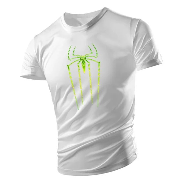 Camiseta con estampado de araña para hombre, Top de manga corta, holgado, informal, Hip-Hop, personalidad, moda de verano - Imagen 23