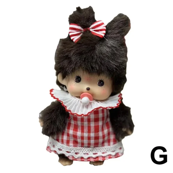 LLavero de muñeco Mchiqi con mono Kawaii de 15cm, bolso colgante, juguete de peluche, regalo de cumpleaños para niños, Material de algodón PP, Año Nuevo/Cristo - Imagen 8