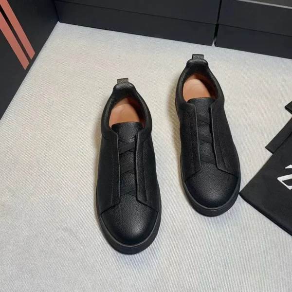 Zapatos para hombre de la fábrica, capa superior de cuero de vaca, zapatos informales transpirables de verano, tablero de piel de ciervo de lujo, versátil - Imagen 3