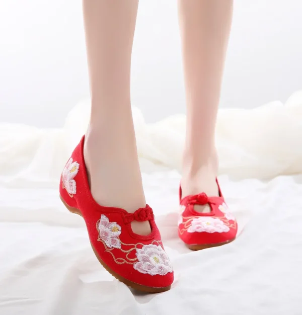 Zapatos informales para mujer, moda Vintage, elegante, estilo étnico, ropa de calle bordada, zapatos de mujer de estilo chino, novedad de verano - Imagen 11