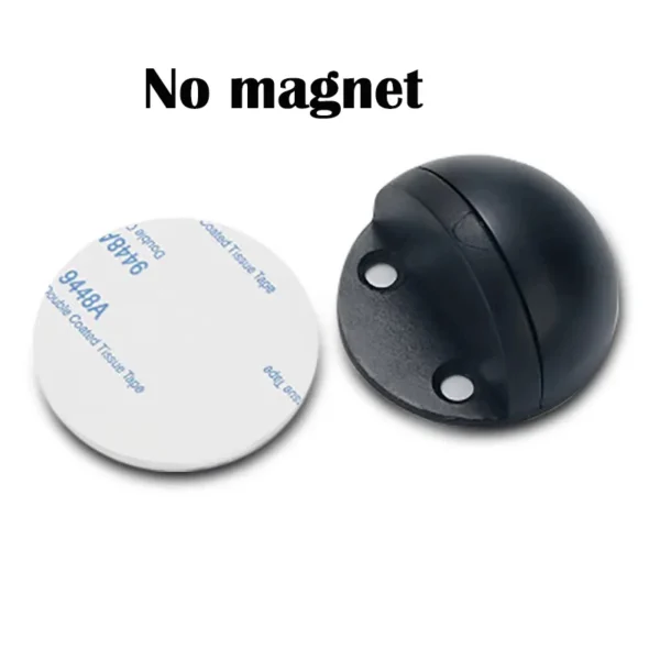 Succión de puerta magnética de acero inoxidable, sin puerta de impacto, anticolisión semicircular de goma, tapón de puerta no magnético - Imagen 13