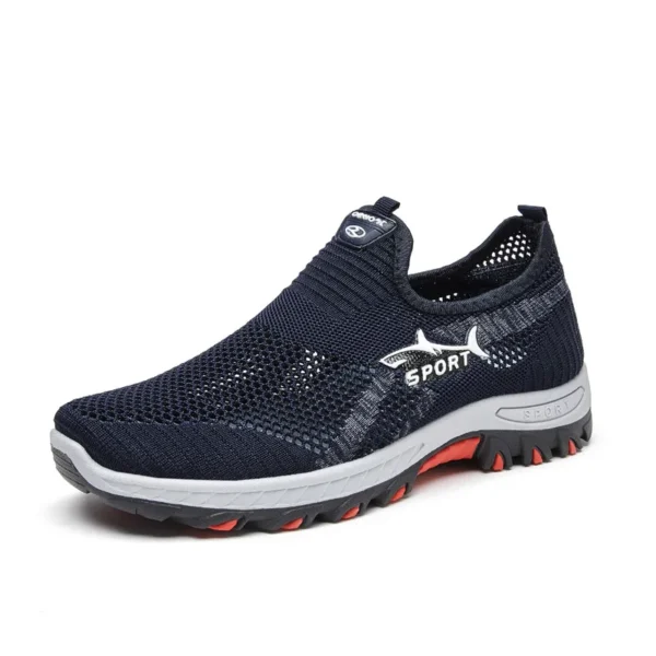 Zapatos de malla de verano para hombre, zapatillas ligeras, zapatos informales a la moda para caminar, zapatos de senderismo transpirables para hombre 2024, zapatos de moda 2025 - Imagen 8