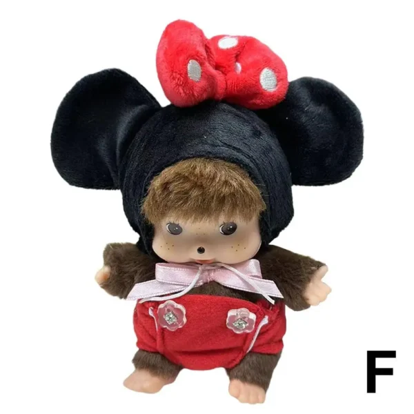 LLavero de muñeco Mchiqi con mono Kawaii de 15cm, bolso colgante, juguete de peluche, regalo de cumpleaños para niños, Material de algodón PP, Año Nuevo/Cristo - Imagen 7