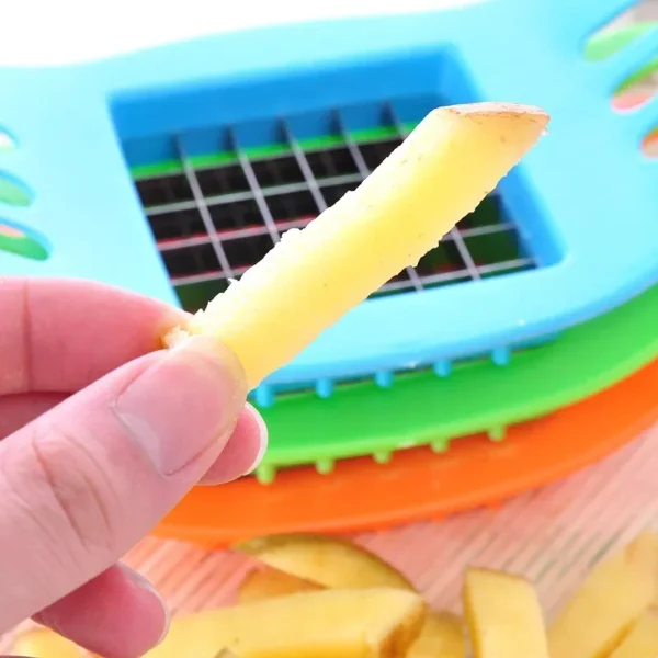 Cortador de patatas de acero inoxidable, rebanador de frutas y verduras, accesorios de cocina, herramientas para hornear patatas, utensilios para el hogar - Imagen 4