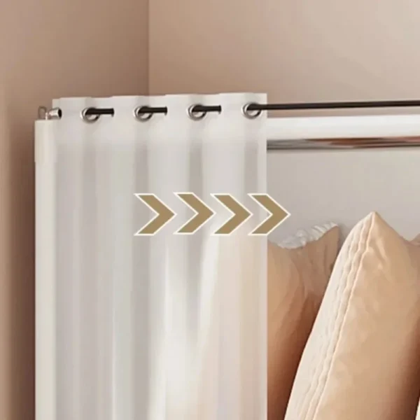 Armario a prueba de polvo, armario de almacenamiento multicapa con cortinas, muebles de dormitorio, armarios de gran capacidad, organizador de armario Simple - Imagen 6