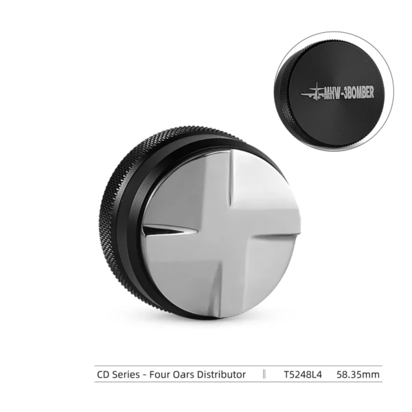 Compactador y distribuidor de café con alfombrilla de apisonamiento cepillo de limpieza juego de manipulación de Espresso accesorios de Barista para el hogar MHW-3BOMBER 51/53/58mm - Imagen 10