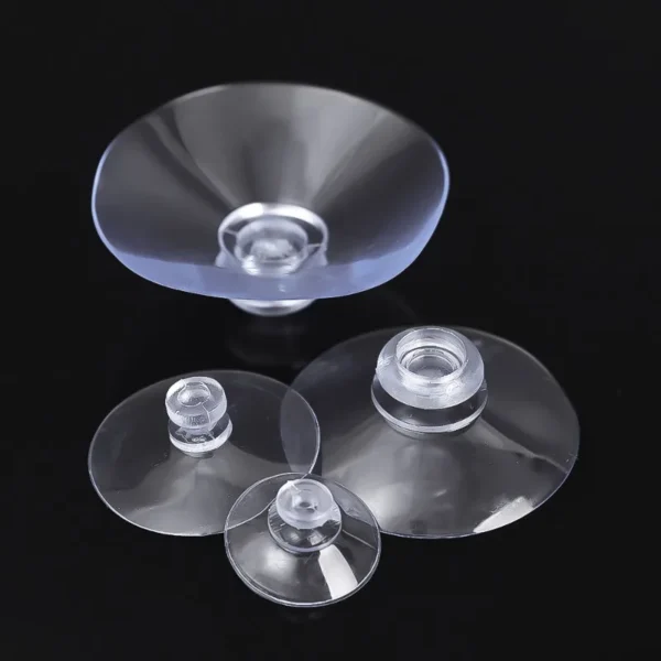 Ventosa transparente de PVC con cabeza de seta para ventana de vidrio, gancho de ventosa fuerte, colgador de toallas para decoración del hogar, 10 Uds. - Imagen 6